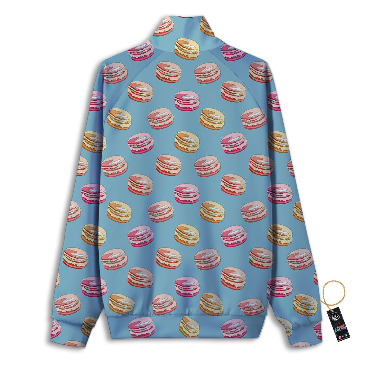 Macaron Cute Print Pattern Track Jacket-grizzshop