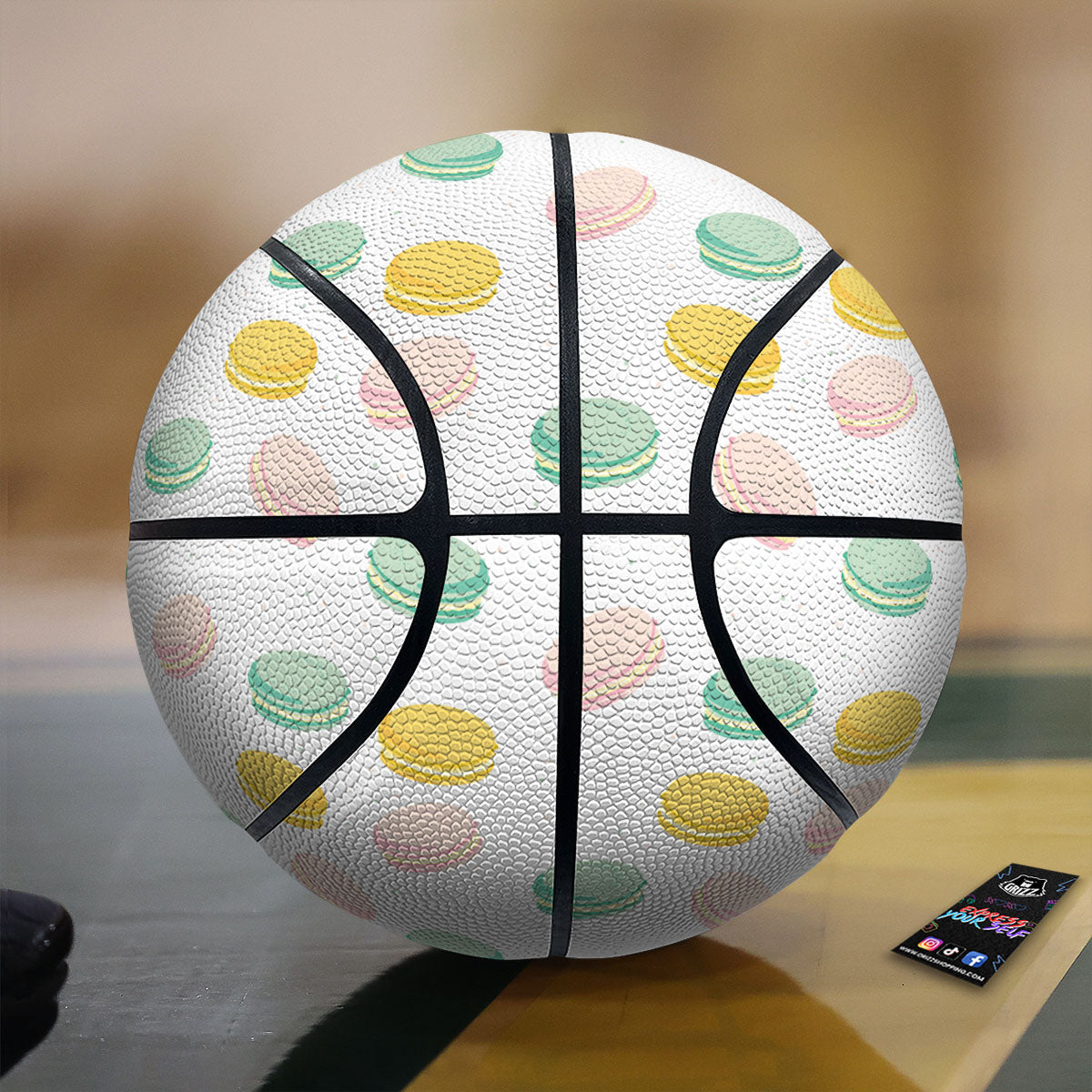 Macaron Pastel Print Pattern Basketball-grizzshop