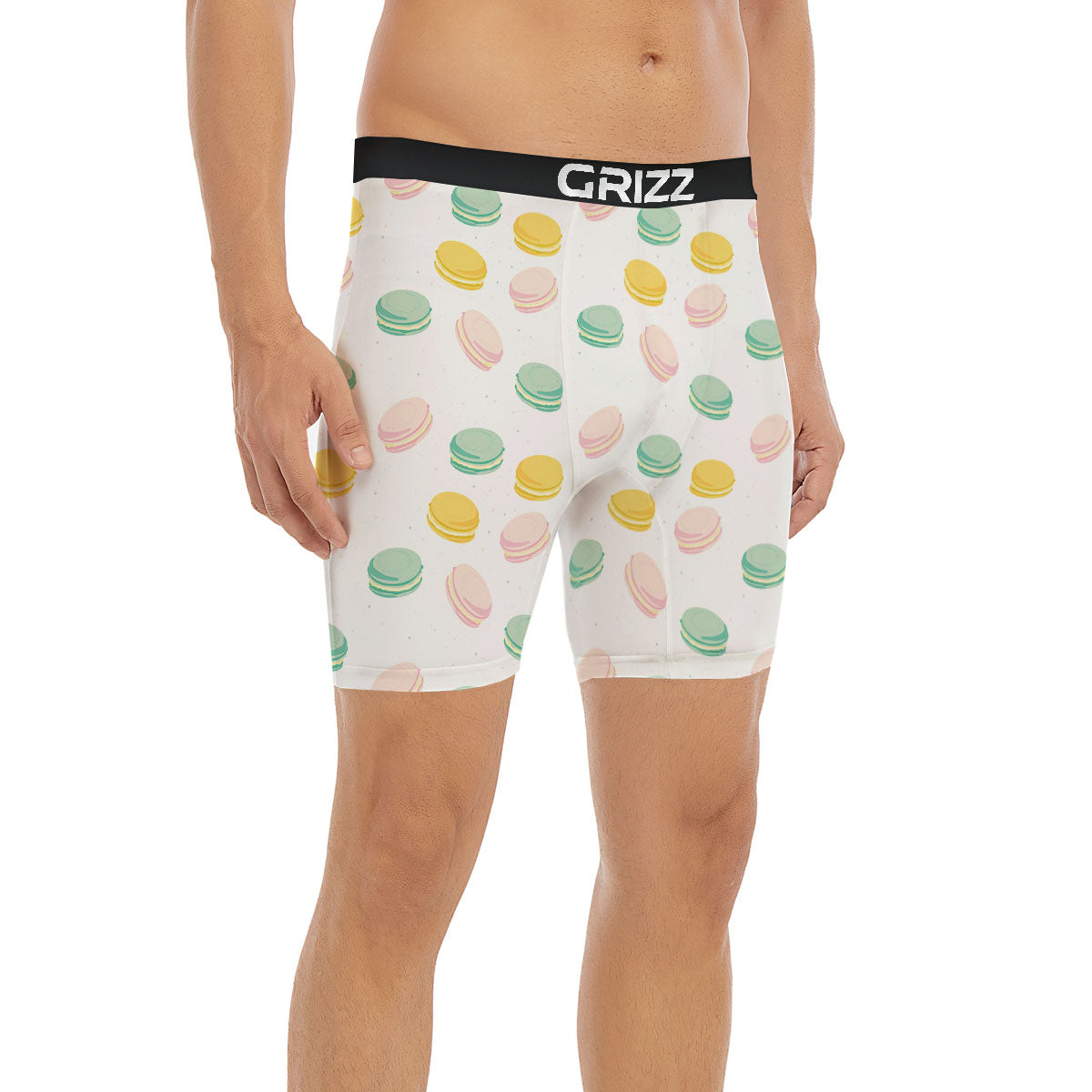Macaron Pastel Print Pattern Boxer Briefs-grizzshop