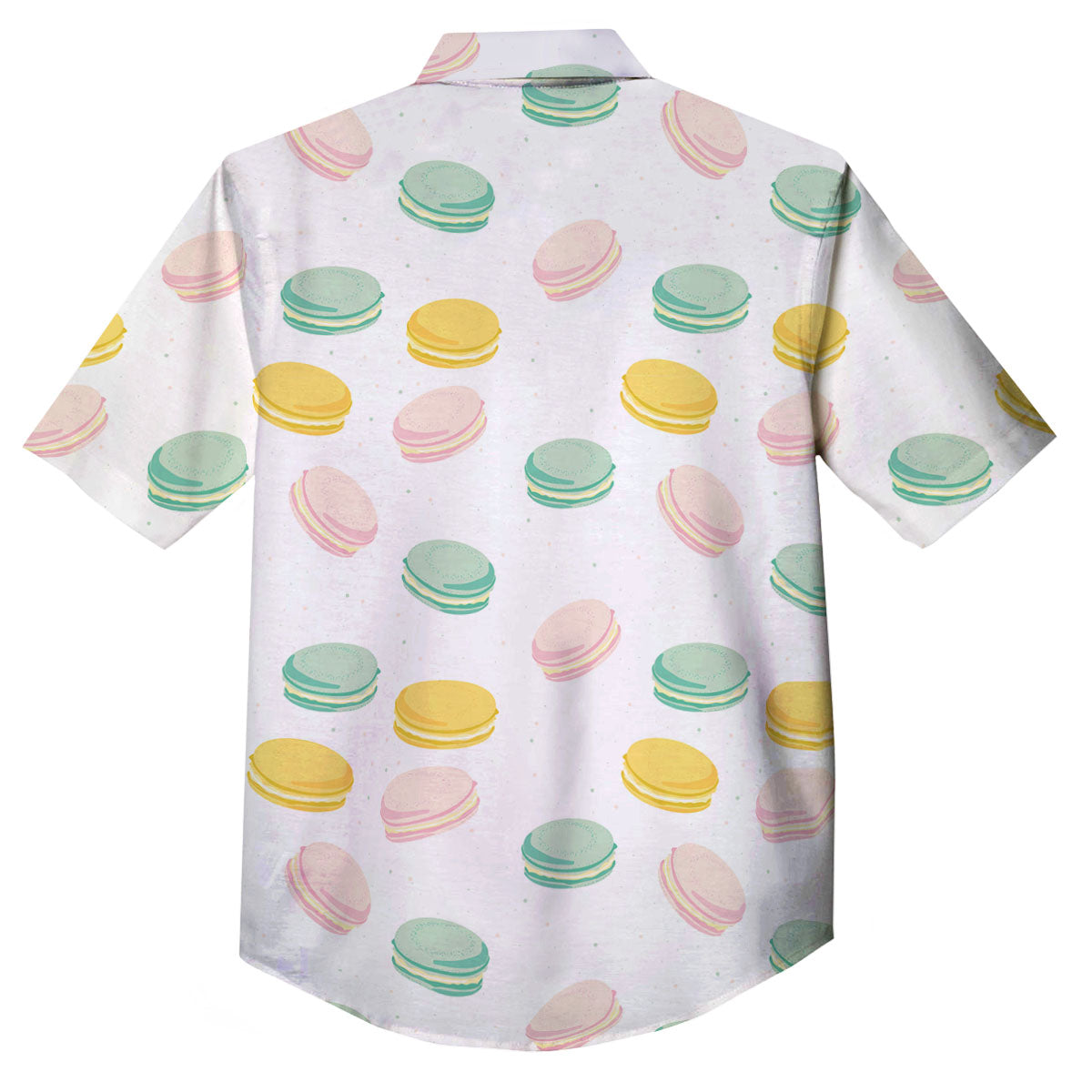 Macaron Pastel Print Pattern Button Up Shirt-grizzshop