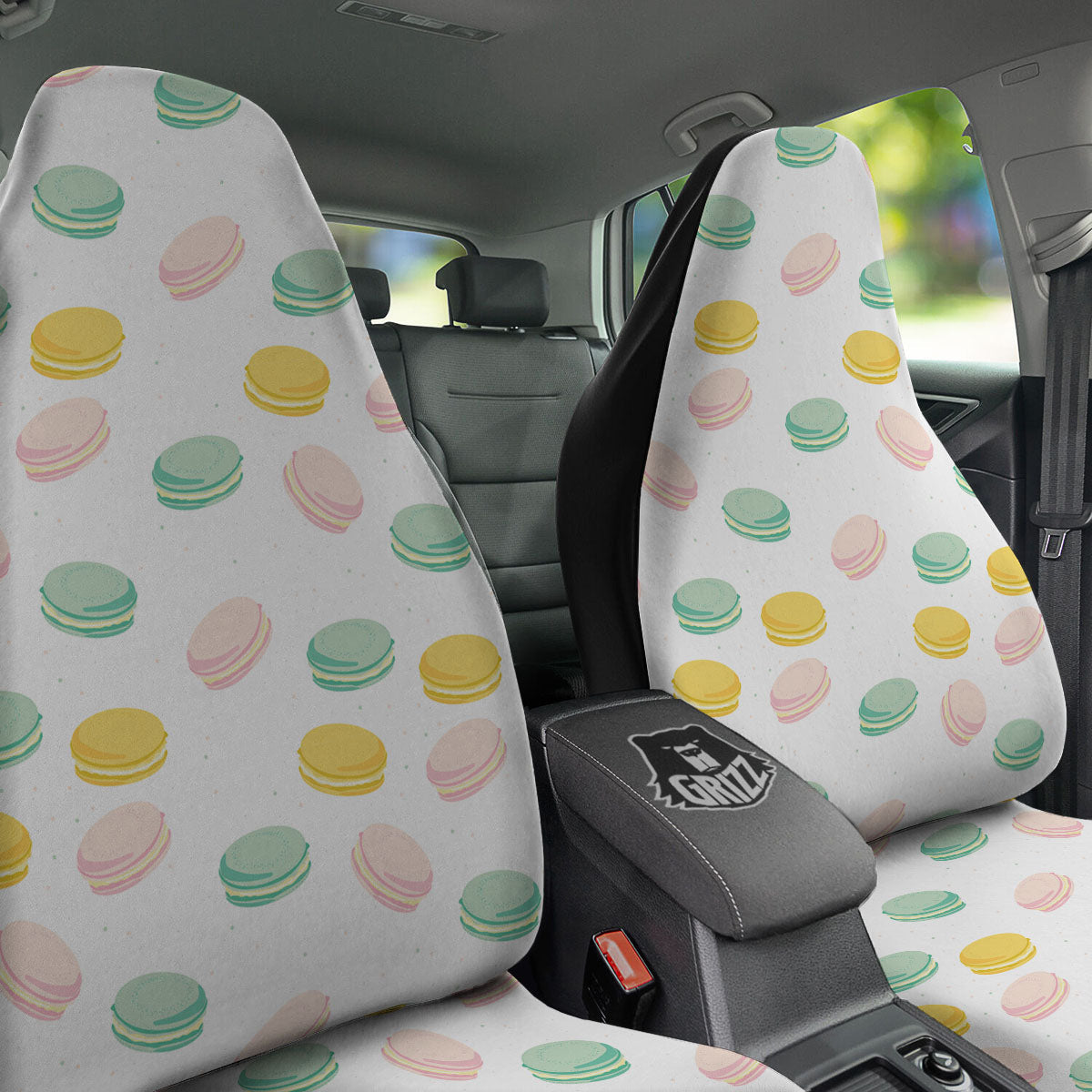 Macaron Pastel Print Pattern Car Seat Covers-grizzshop