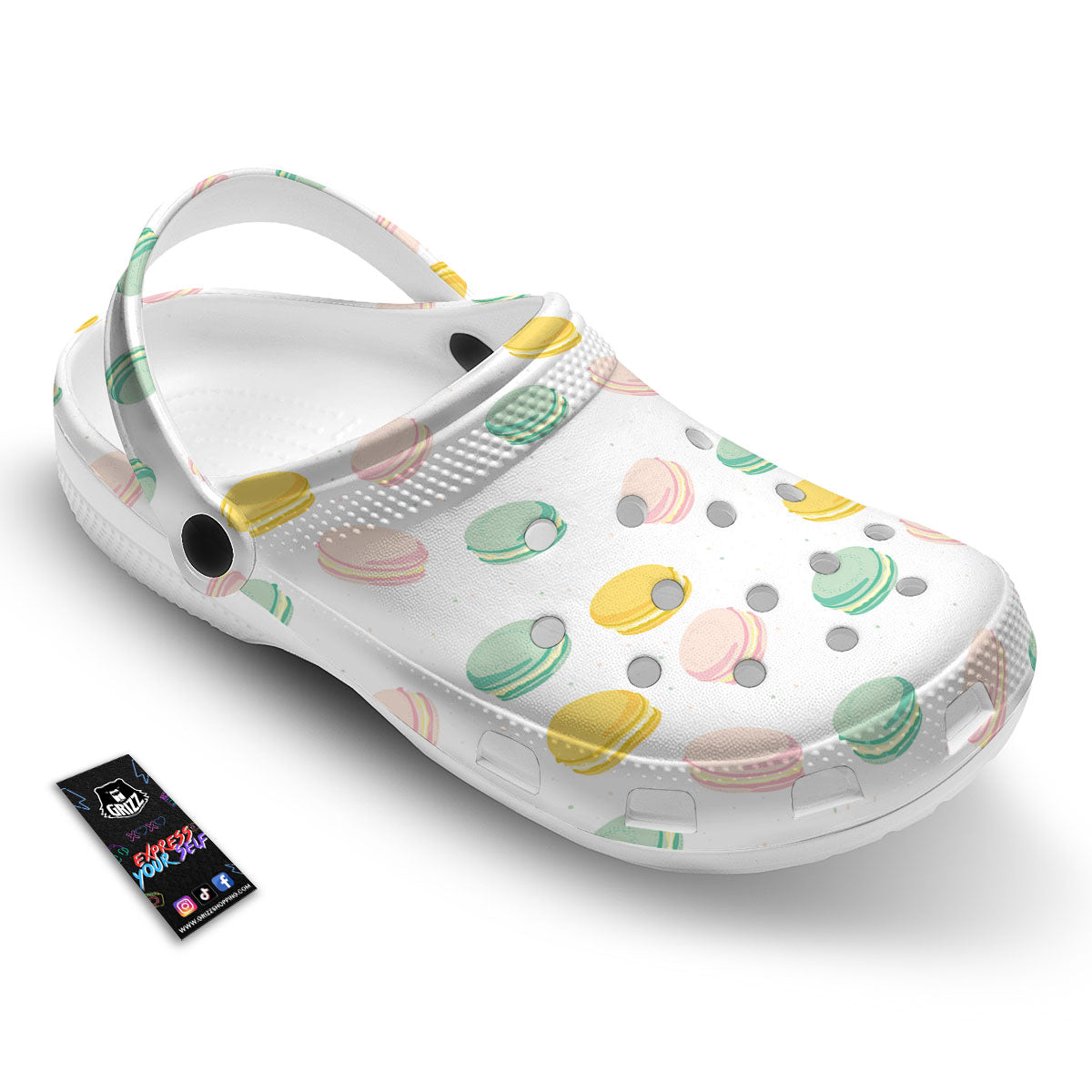 Macaron Pastel Print Pattern Clog-grizzshop