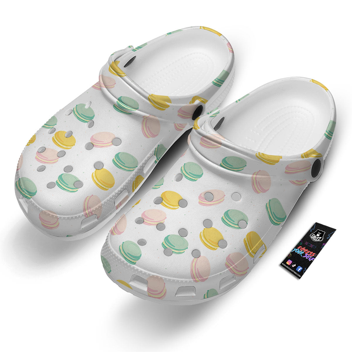 Macaron Pastel Print Pattern Clog-grizzshop