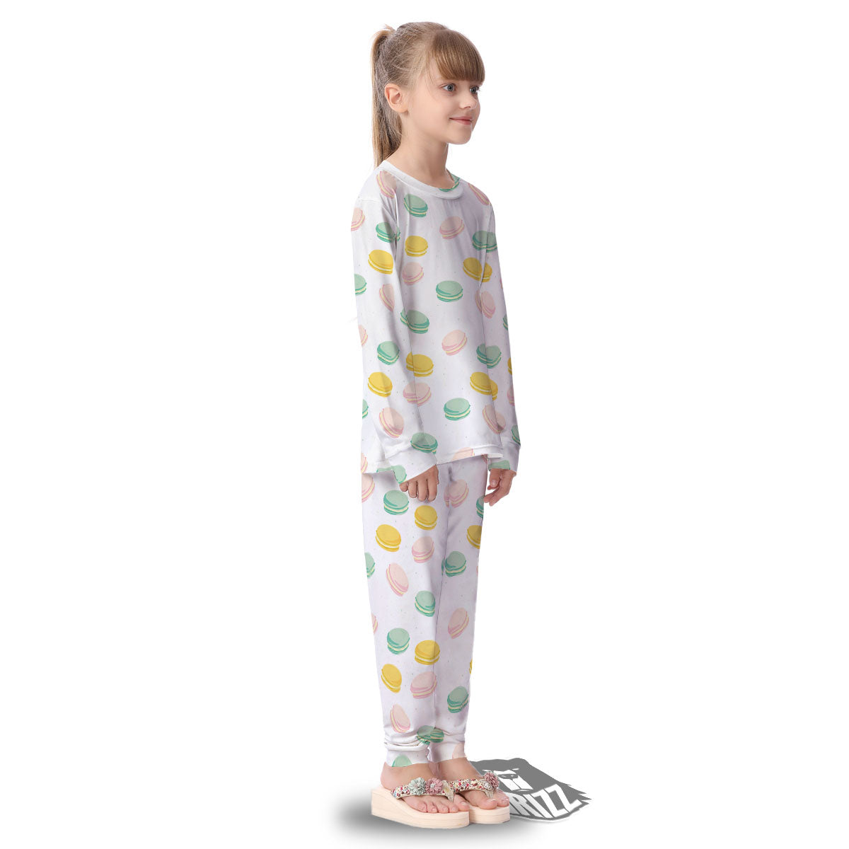 Macaron Pastel Print Pattern Kid's Pajamas-grizzshop