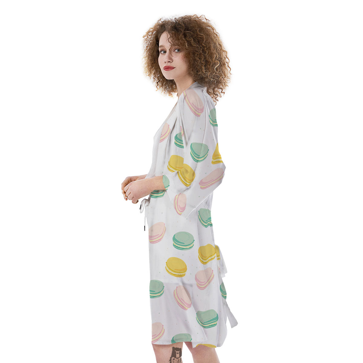 Macaron Pastel Print Pattern Kimono-grizzshop