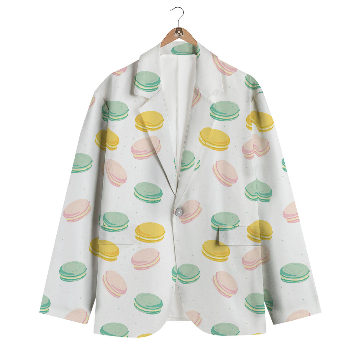 Macaron Pastel Print Pattern Men's Blazer-grizzshop