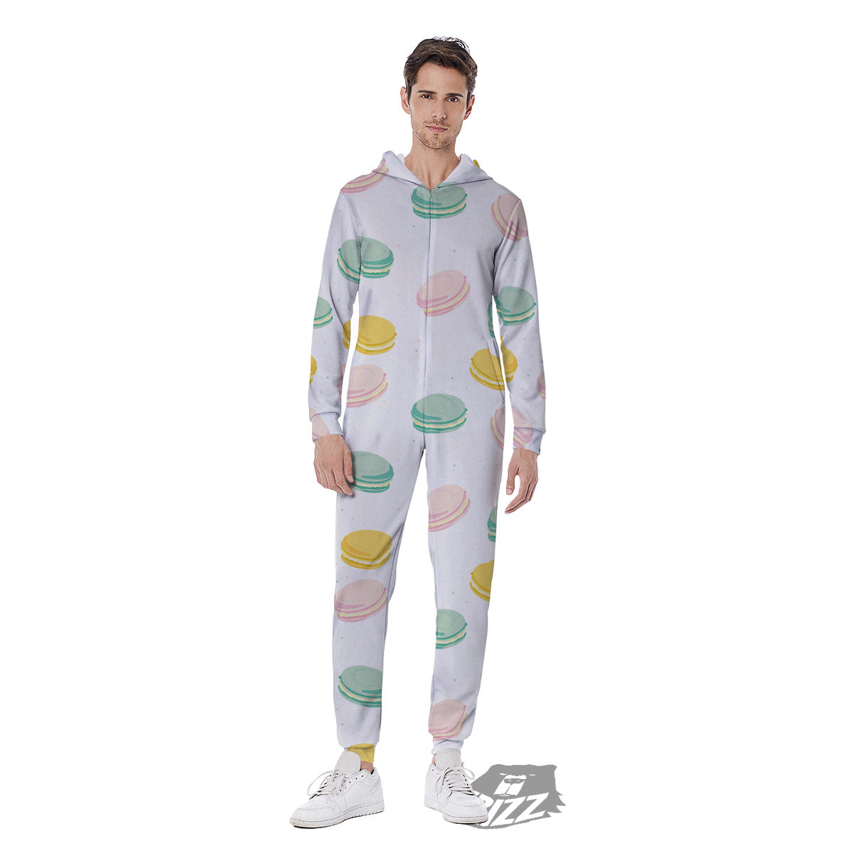 Macaron Pastel Print Pattern Men's Jumpsuit-grizzshop