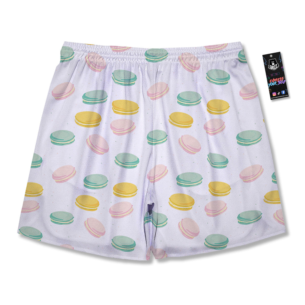 Macaron Pastel Print Pattern Men's Running Shorts-grizzshop