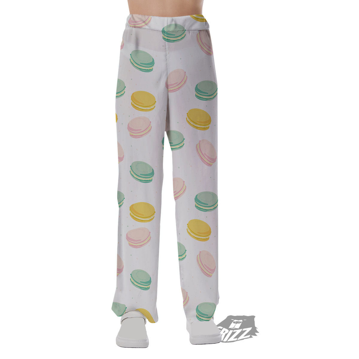 Macaron Pastel Print Pattern Pajama Pants-grizzshop