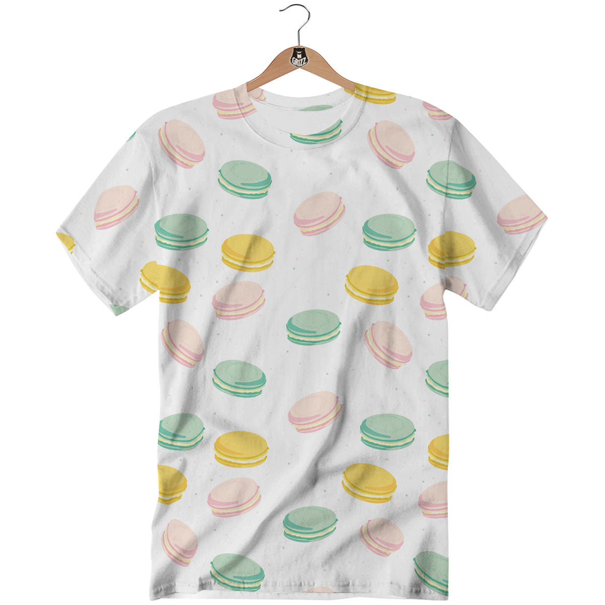 Macaron Pastel Print Pattern T-Shirt-grizzshop