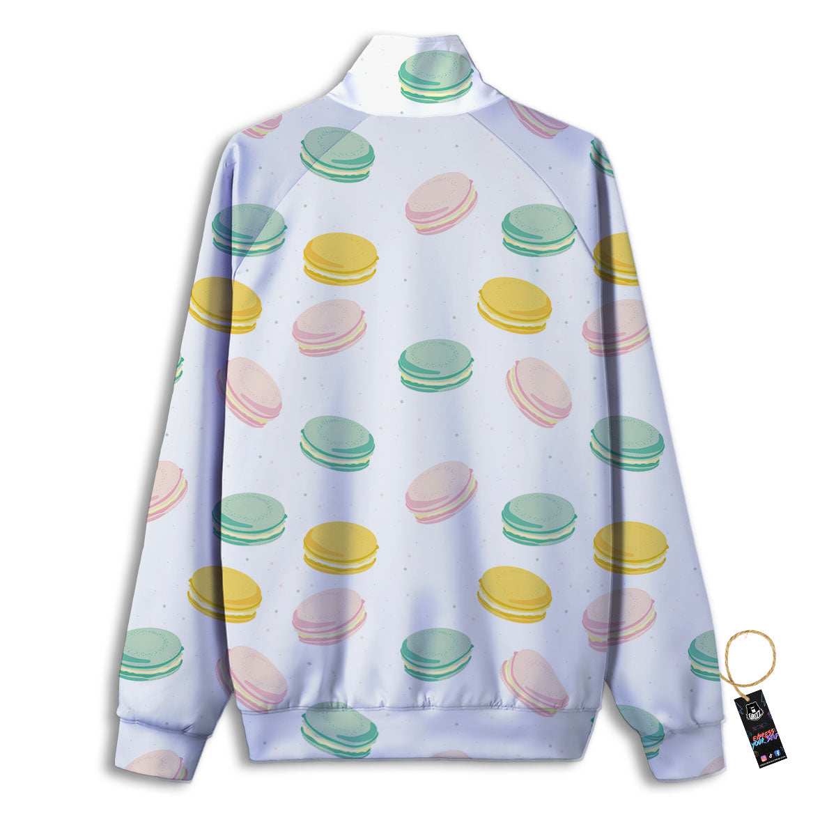 Macaron Pastel Print Pattern Track Jacket-grizzshop