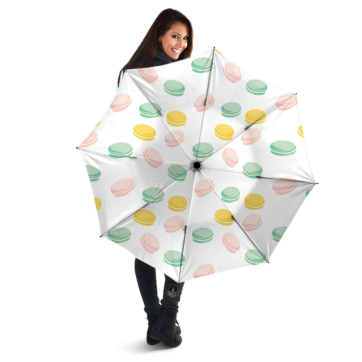 Macaron Pastel Print Pattern Umbrella-grizzshop