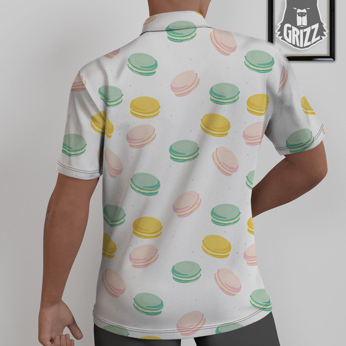 Macaron Pastel Print Pattern Untucked Shirts-grizzshop