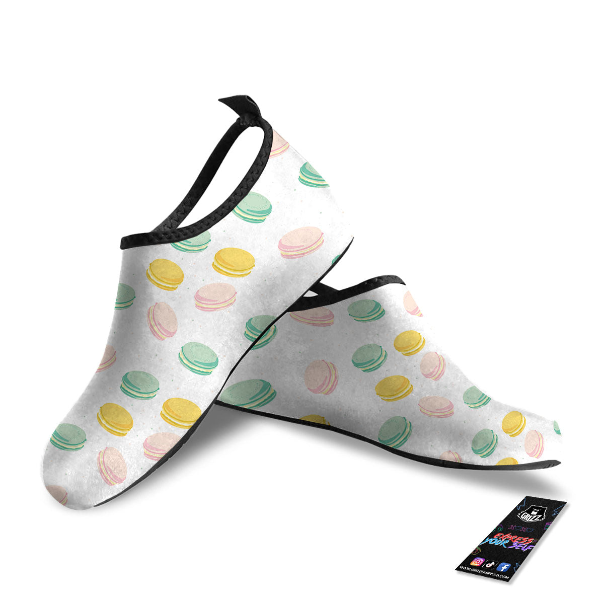 Macaron Pastel Print Pattern Water Shoes-grizzshop