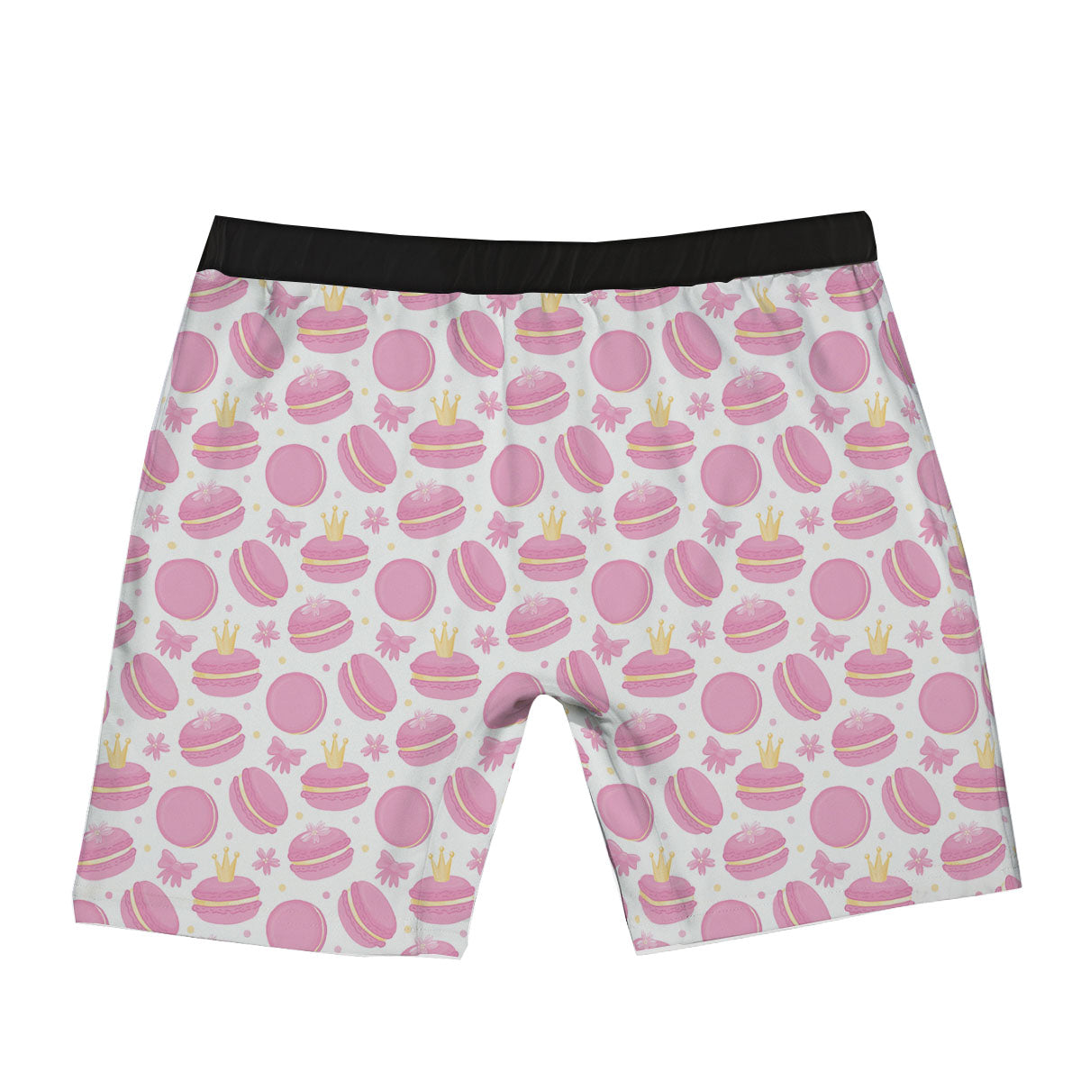 Macaron Pink Print Pattern Boxer Briefs-grizzshop