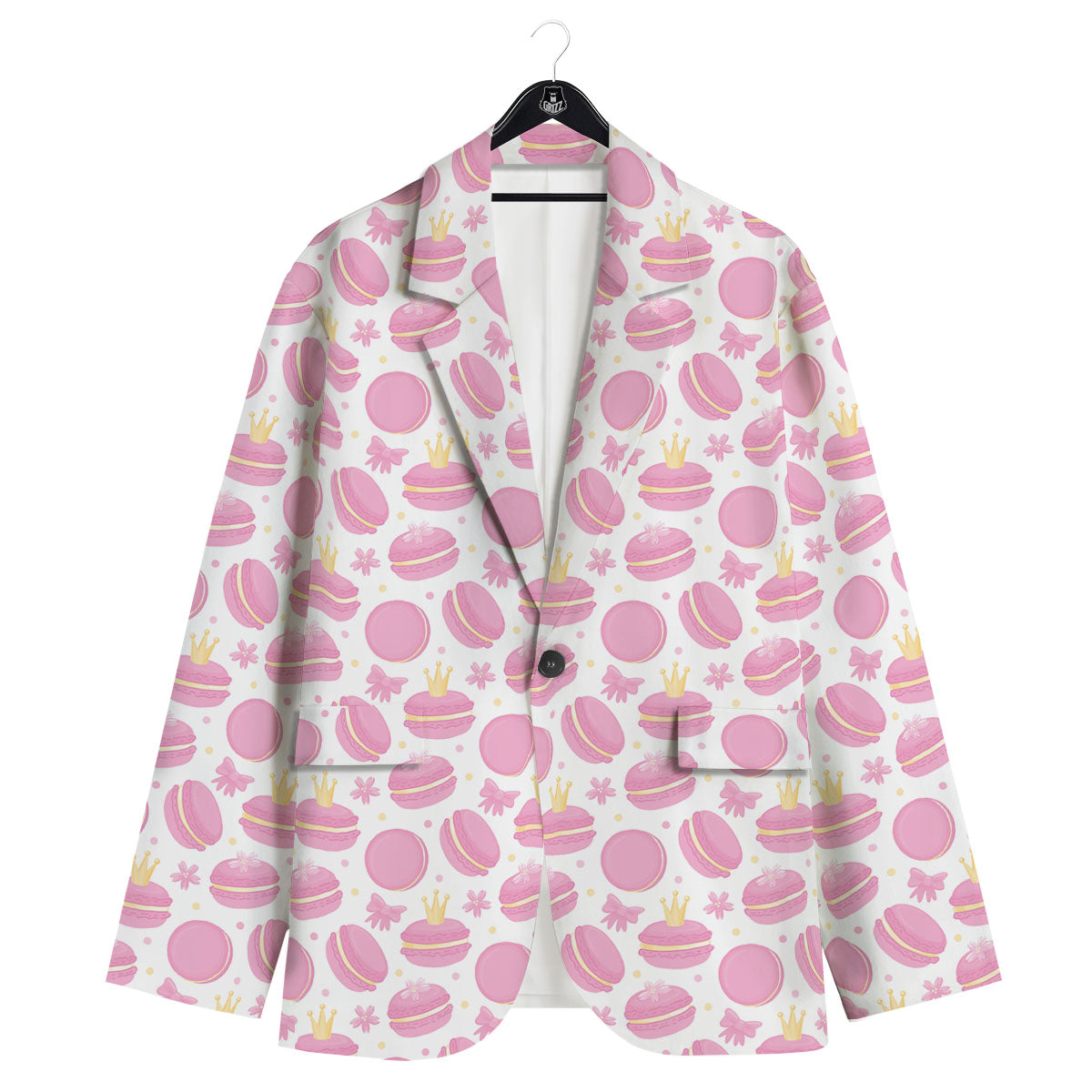 Macaron Pink Print Pattern Men's Sport Coat-grizzshop