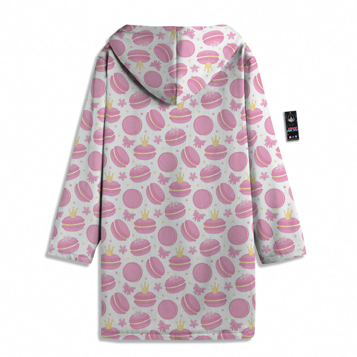 Macaron Pink Print Pattern Men's Windbreaker Jacket-grizzshop