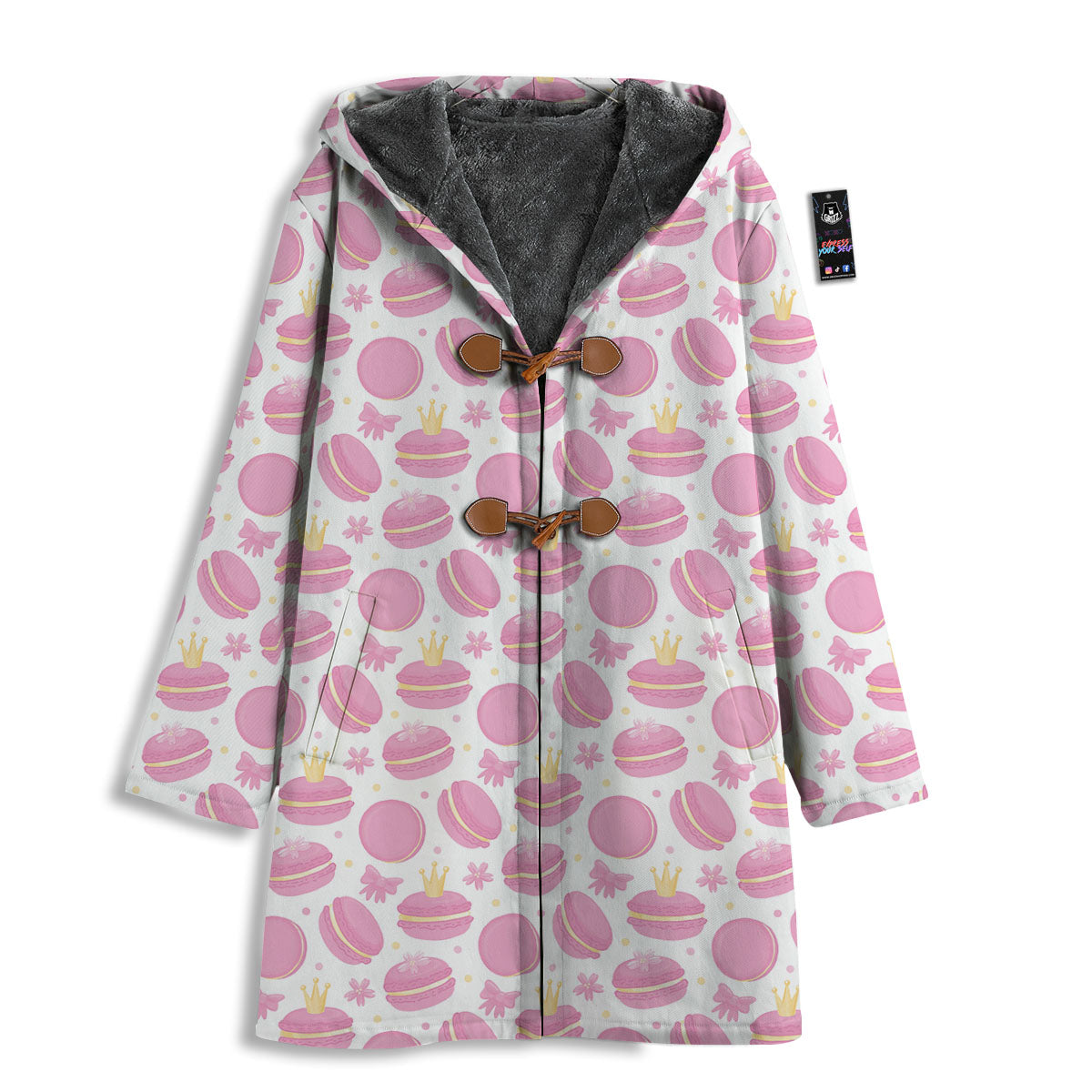 Macaron Pink Print Pattern Men's Windbreaker Jacket-grizzshop