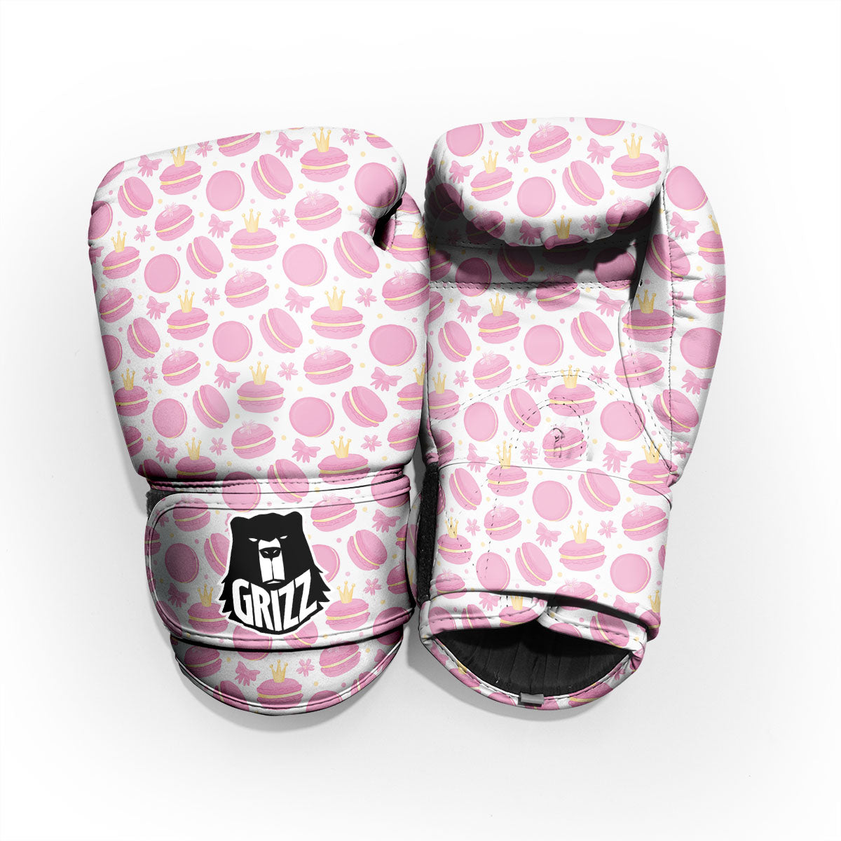 Macaron Pink Print Pattern Pro Boxing Glove