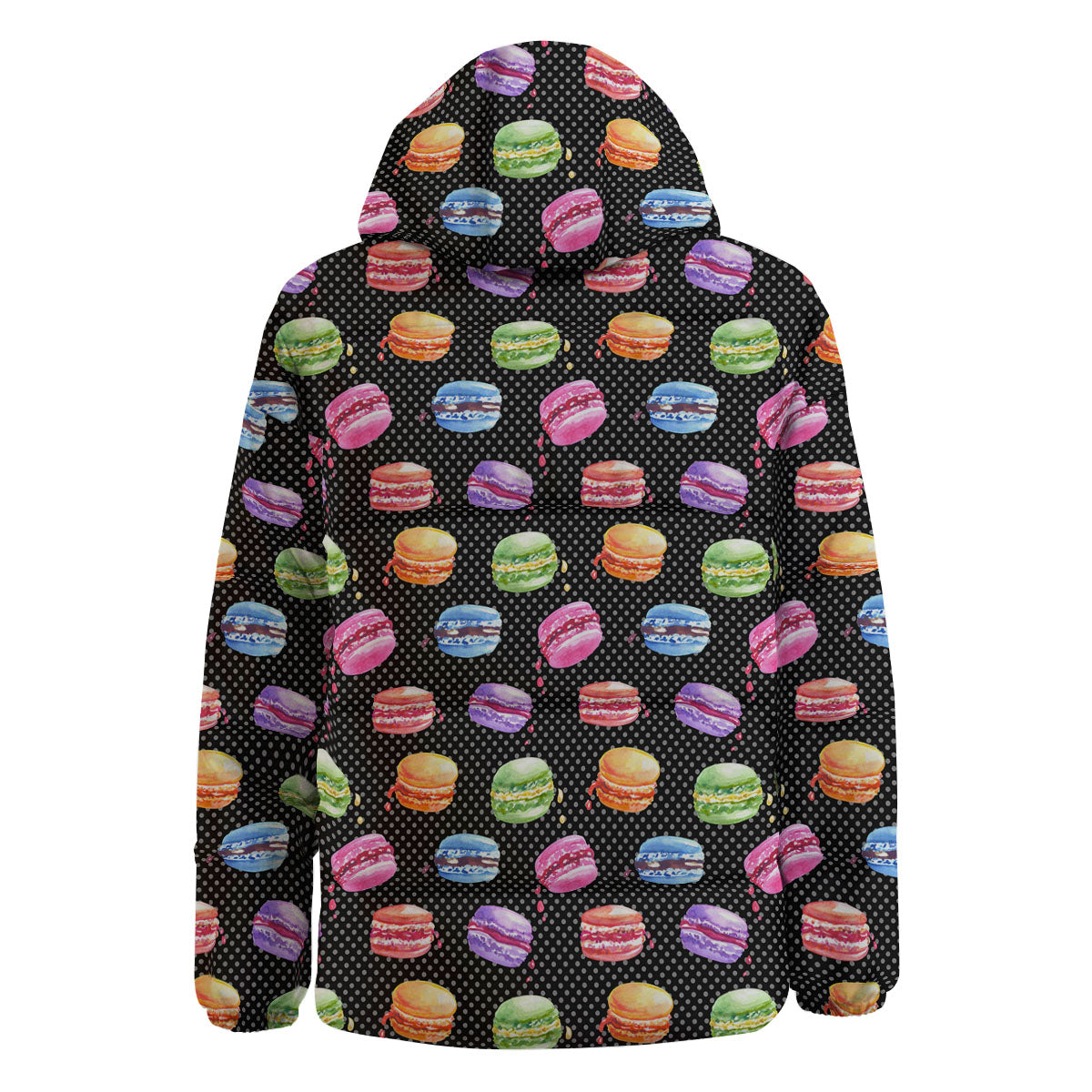 Macaron Polka Dot Print Pattern Down Jacket-grizzshop