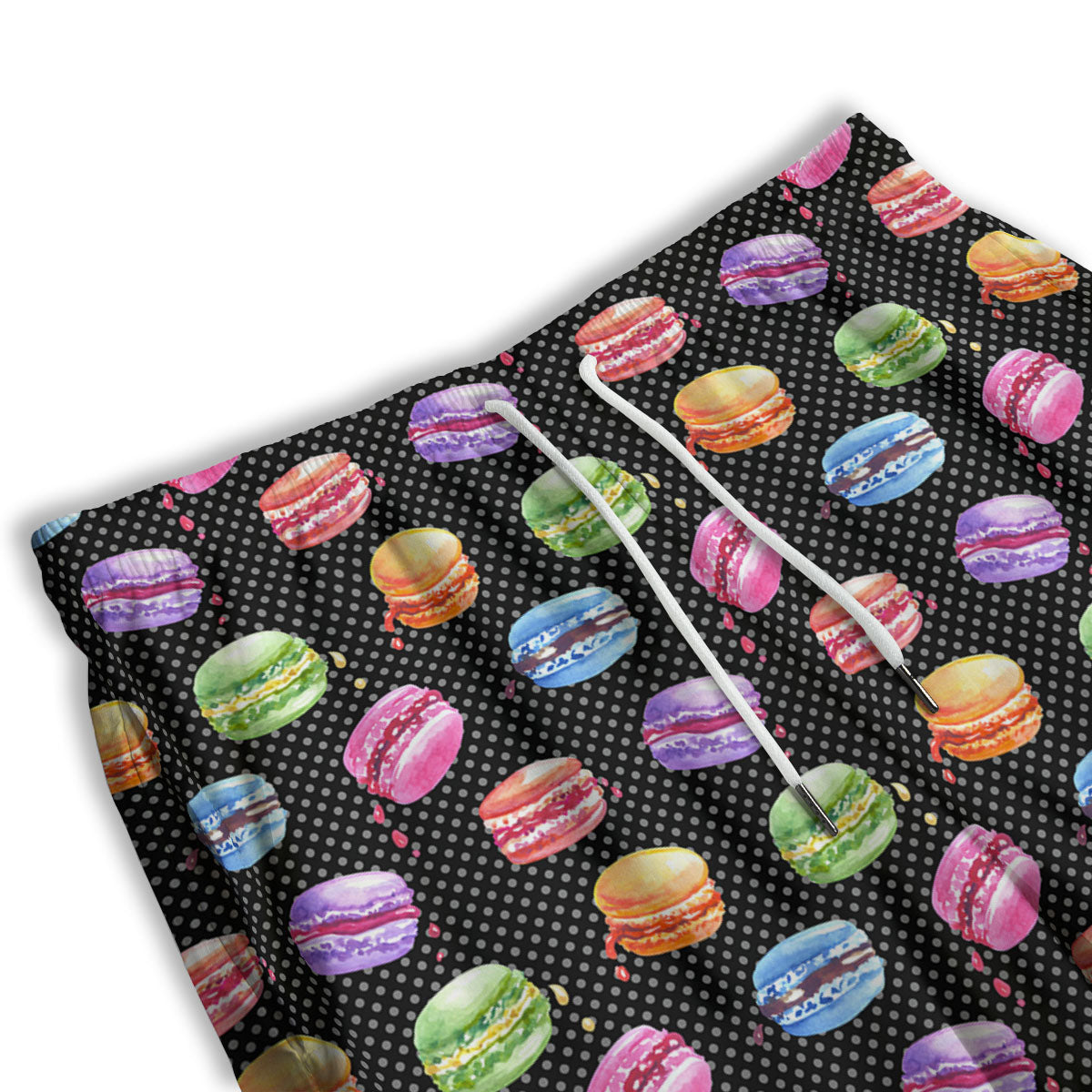Macaron Polka Dot Print Pattern Men's Athletic Shorts