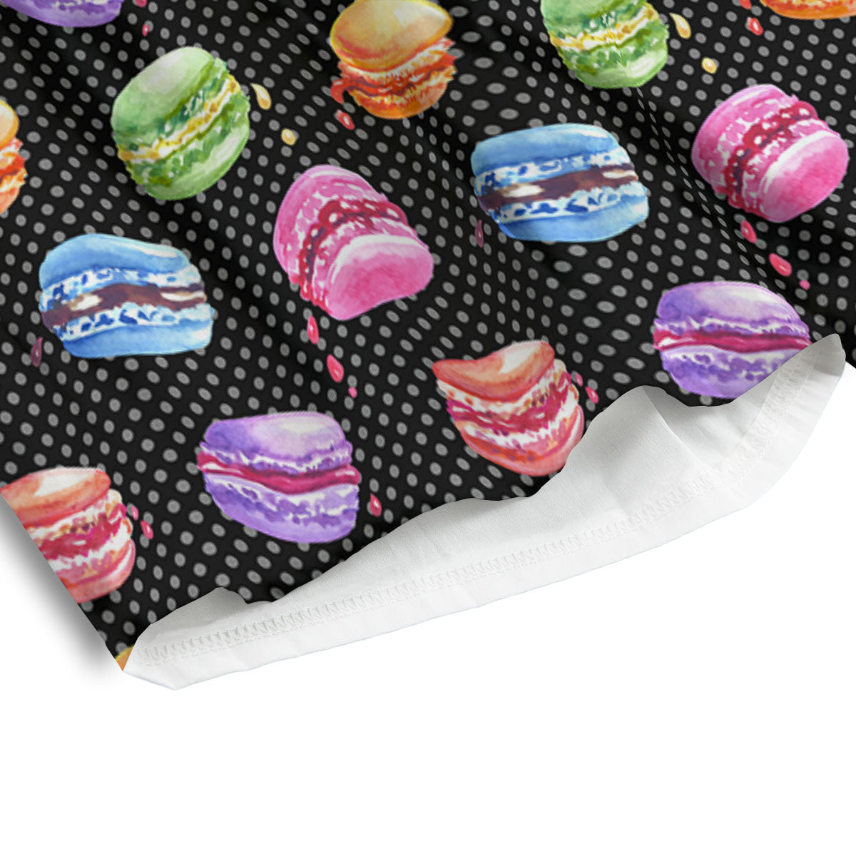 Macaron Polka Dot Print Pattern Men's Athletic Shorts