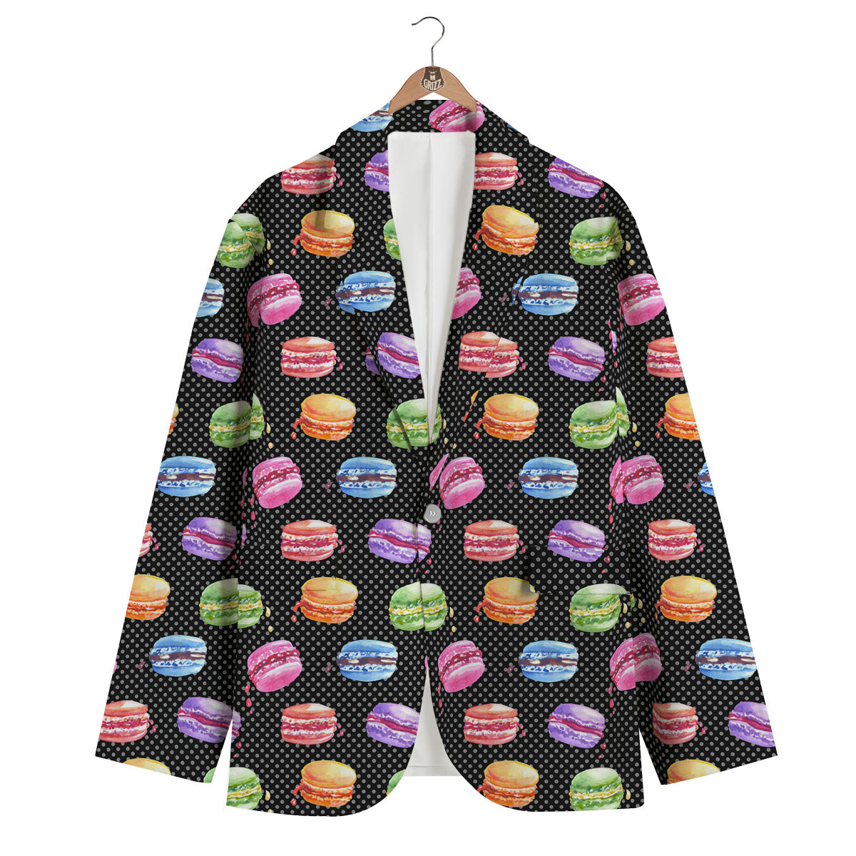 Macaron Polka Dot Print Pattern Men's Blazer-grizzshop