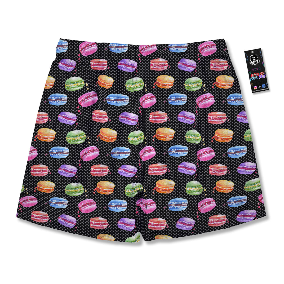 Macaron Polka Dot Print Pattern Men's Running Shorts-grizzshop
