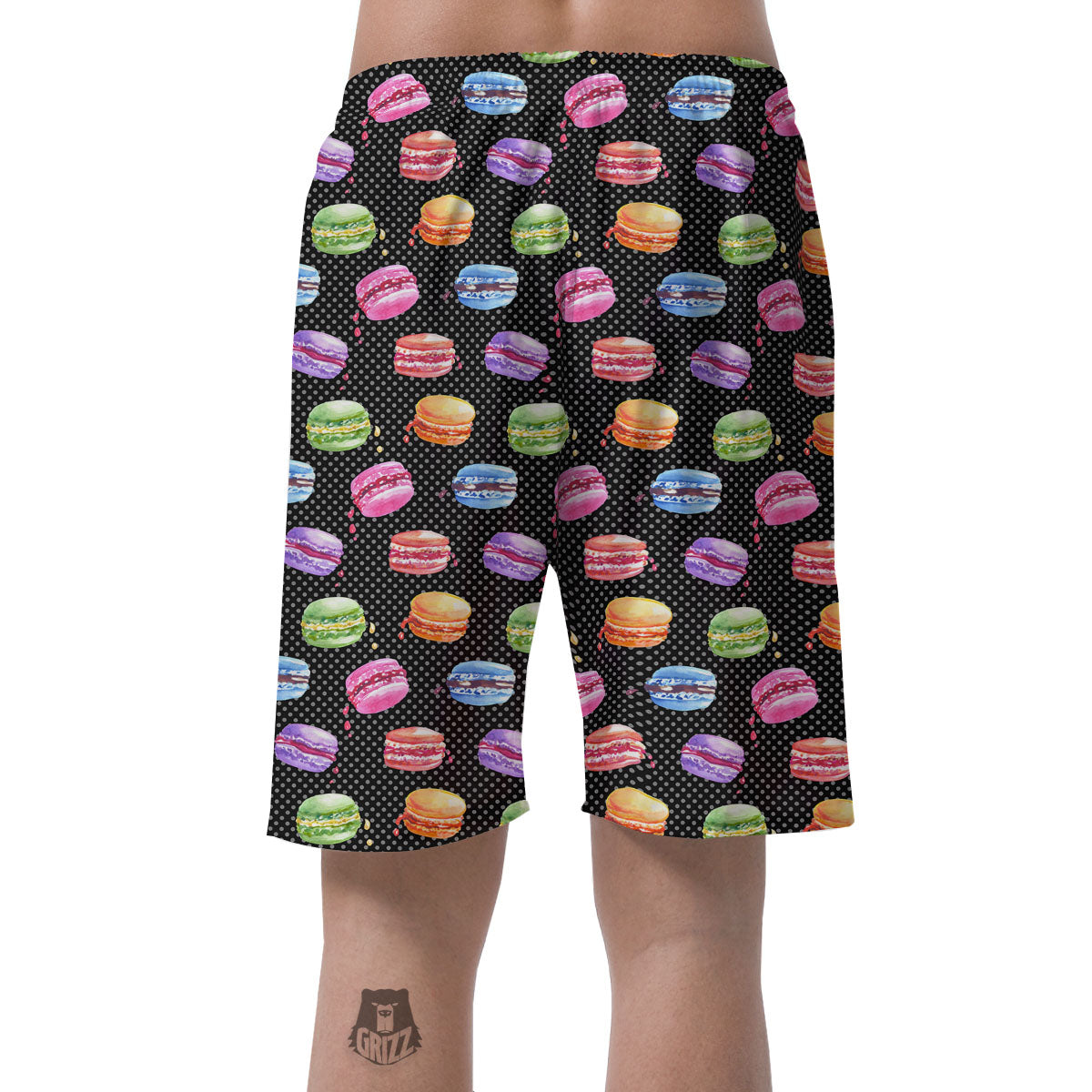Macaron Polka Dot Print Pattern Men's Shorts-grizzshop