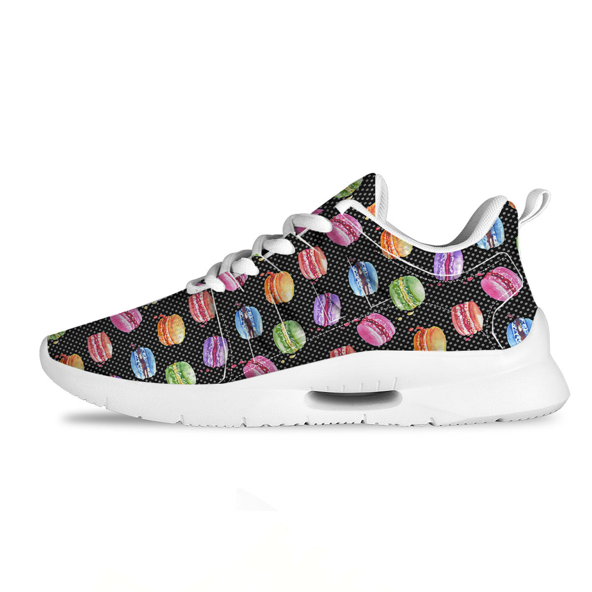 Macaron Polka Dot Print Pattern Tennis Shoes-grizzshop