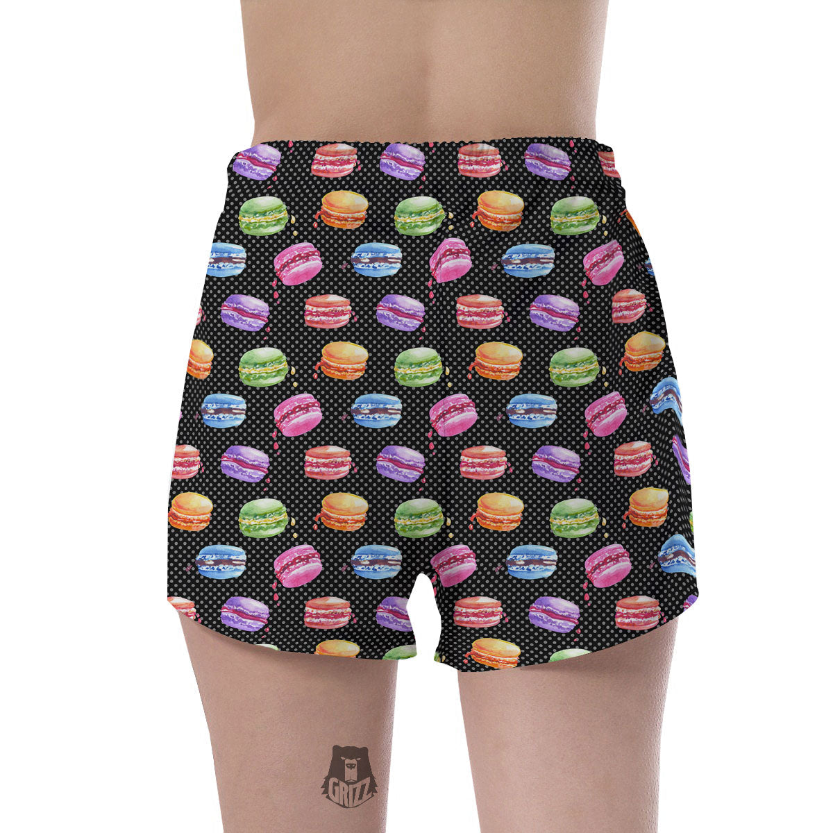 Macaron Polka Dot Print Pattern Women's Shorts-grizzshop