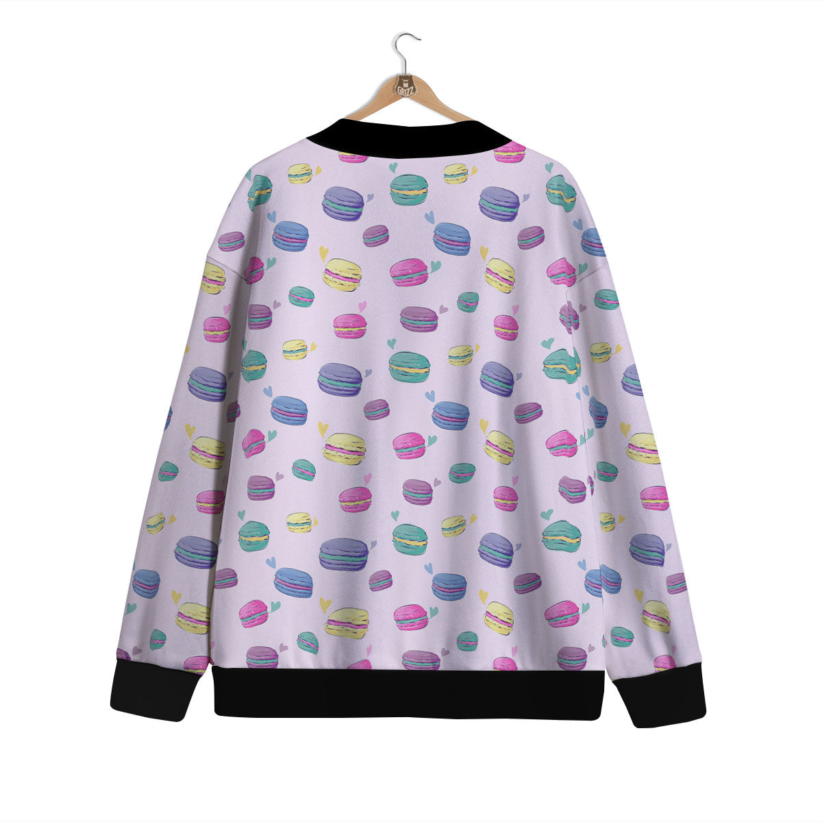 Macaron Print Pattern Cardigan-grizzshop