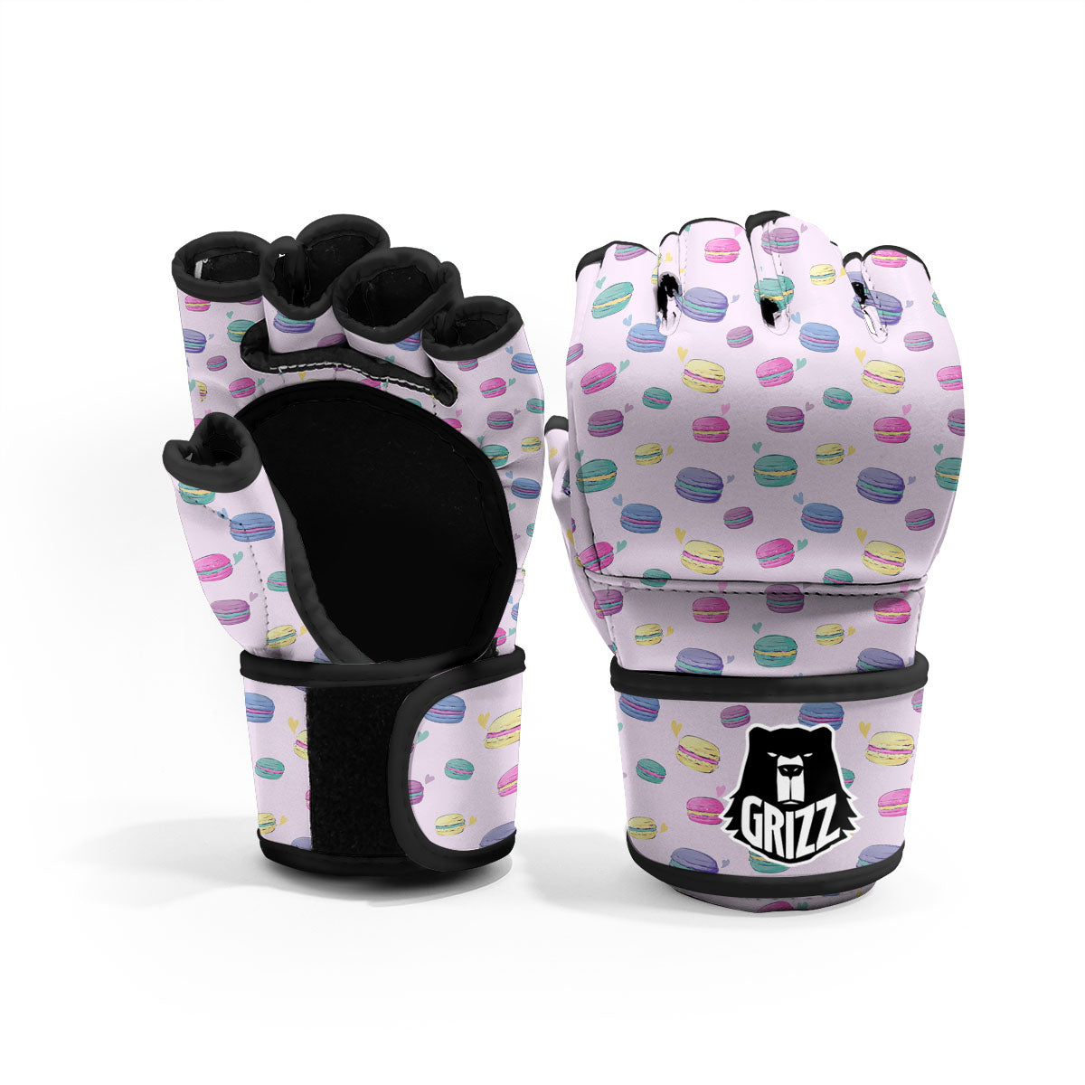 Macaron Print Pattern MMA Gloves-grizzshop