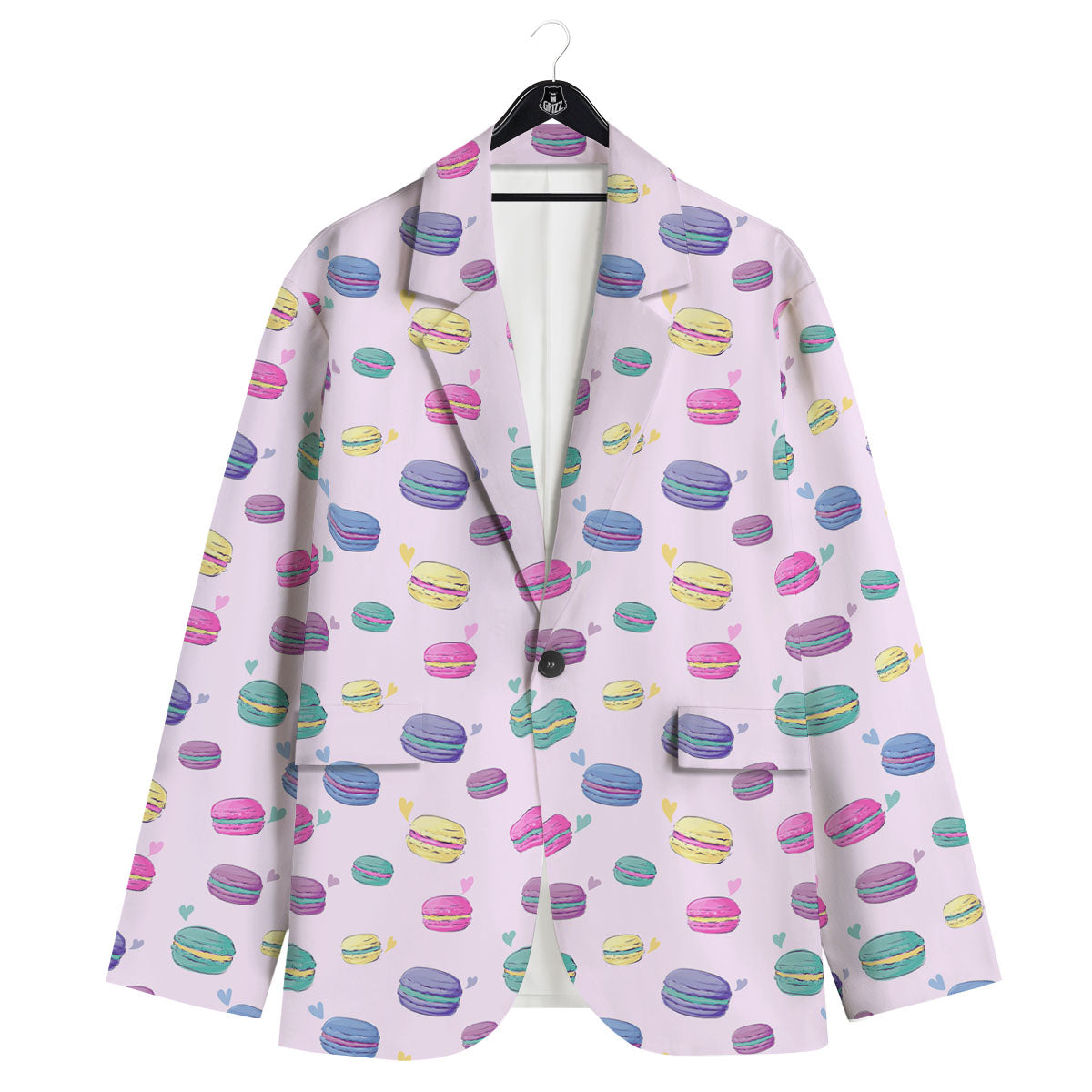 Macaron Print Pattern Men's Sport Coat-grizzshop