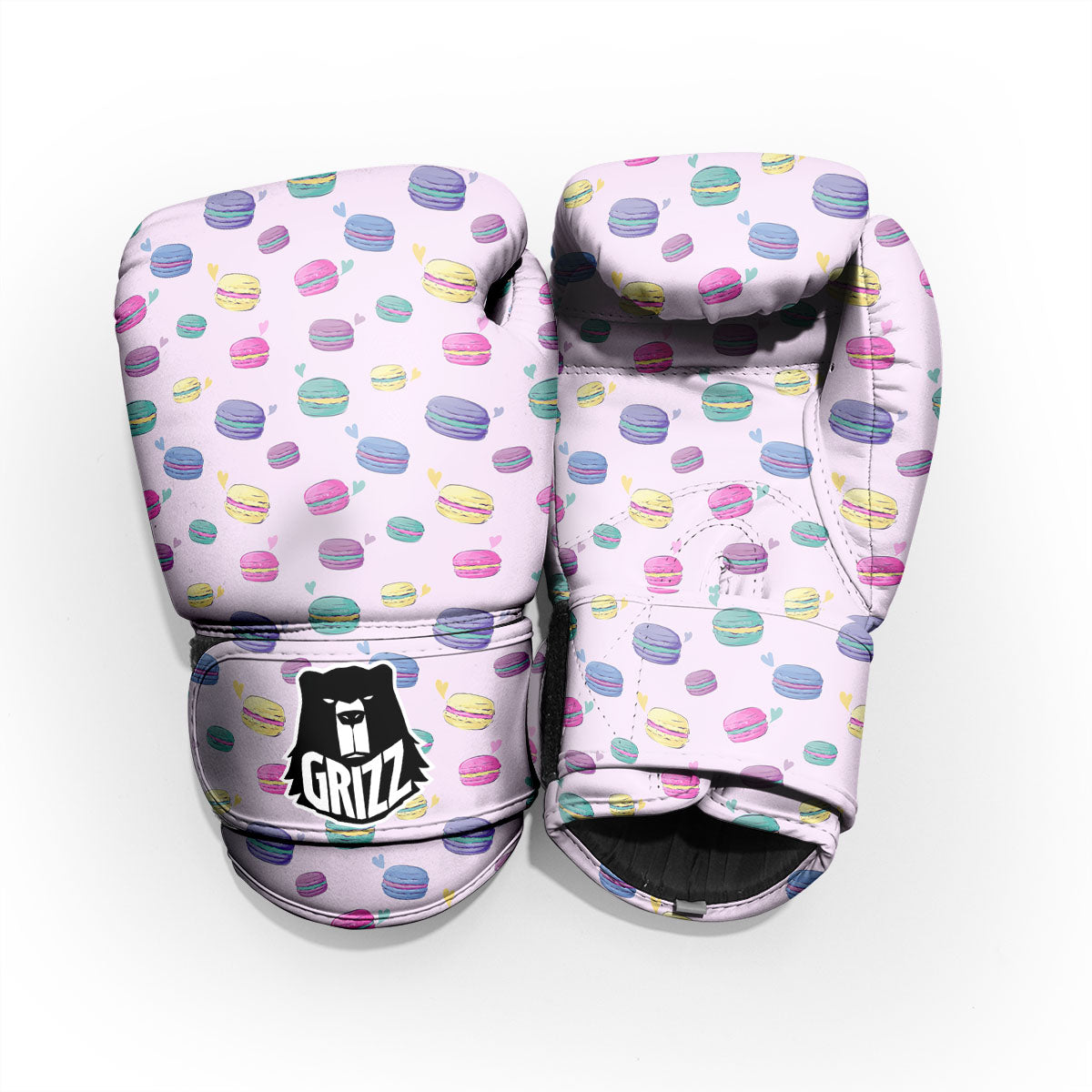 Macaron Print Pattern Pro Boxing Glove
