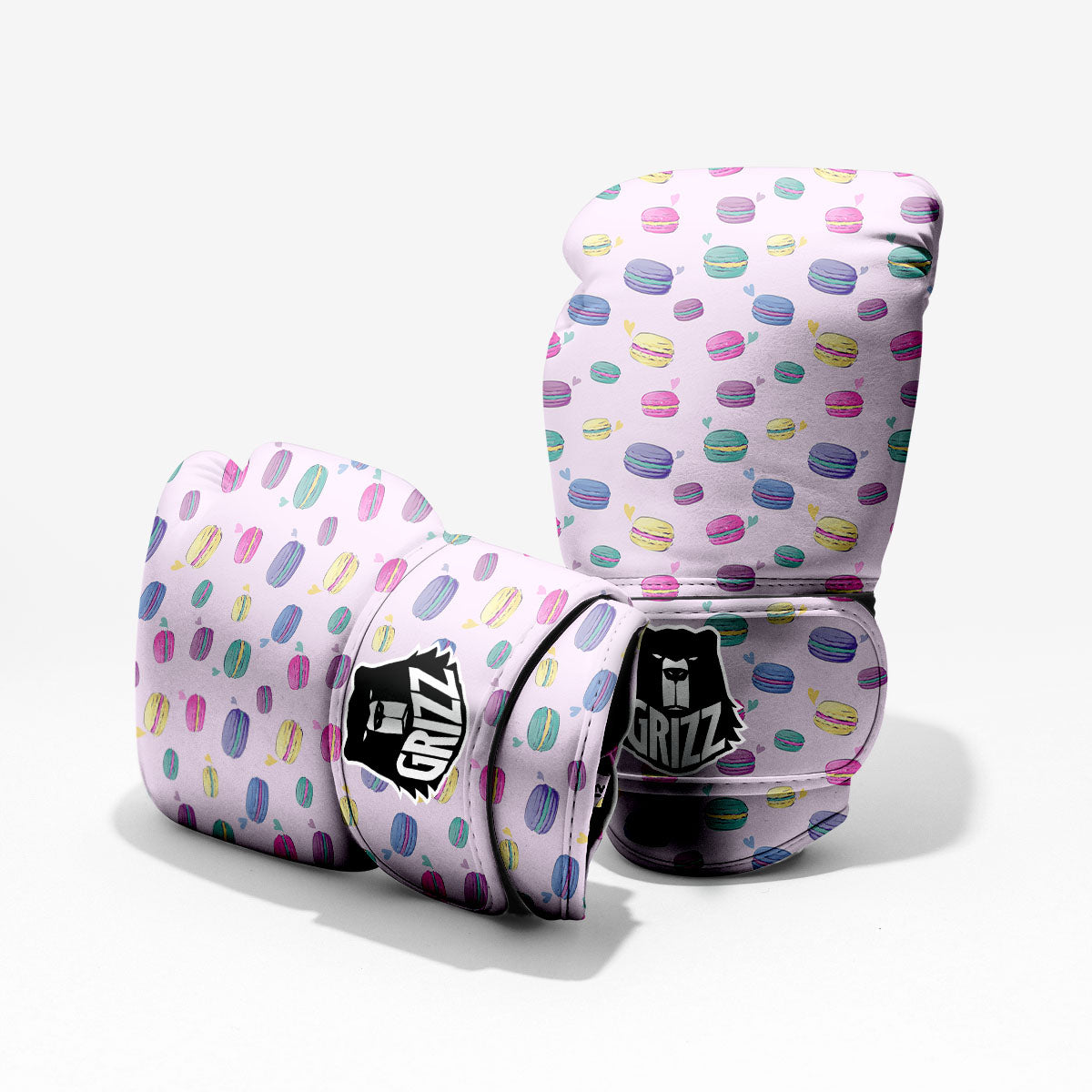 Macaron Print Pattern Pro Boxing Glove