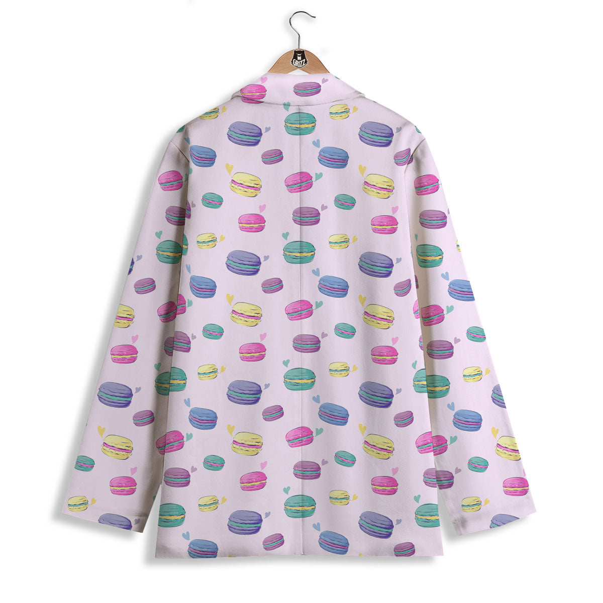 Macaron Print Pattern Women's Blazer-grizzshop