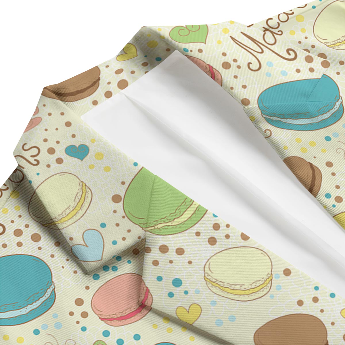Macaron Sweet Pattern Print Men's Blazer-grizzshop