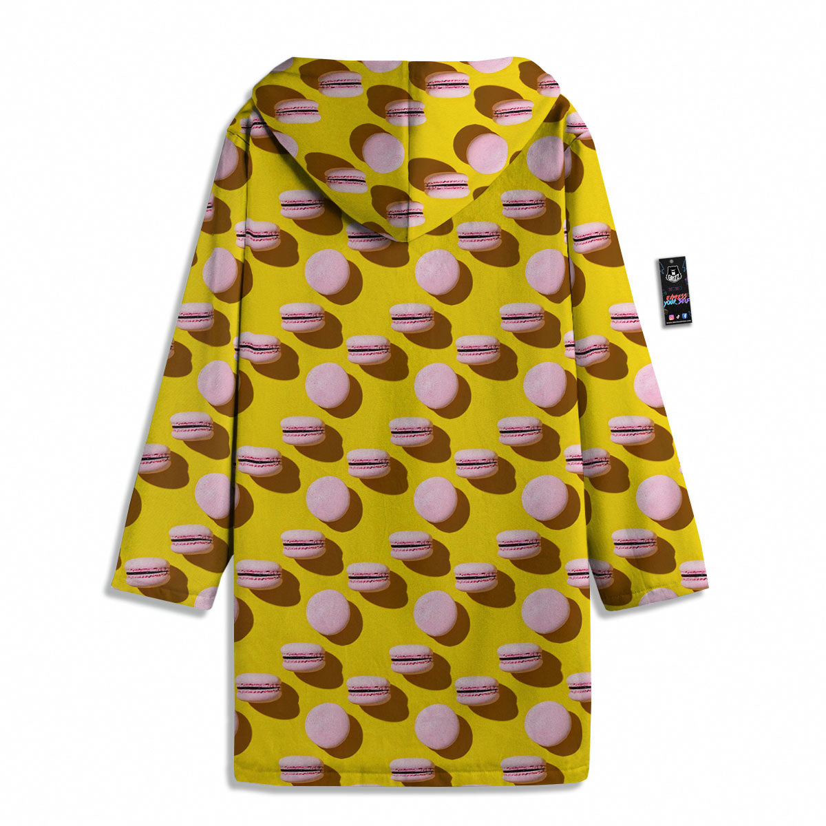 Macaron Yellow And Pink Print Pattern Men's Windbreaker Jacket-grizzshop