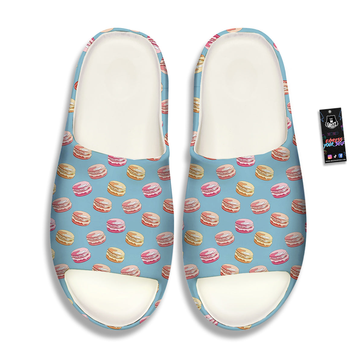 Macaron Cute Print Pattern Sandals-grizzshop