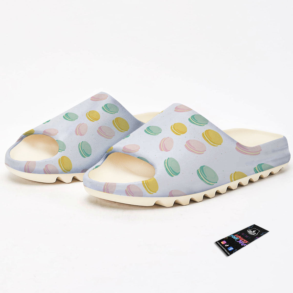 Macaron Pastel Print Pattern Sandals-grizzshop