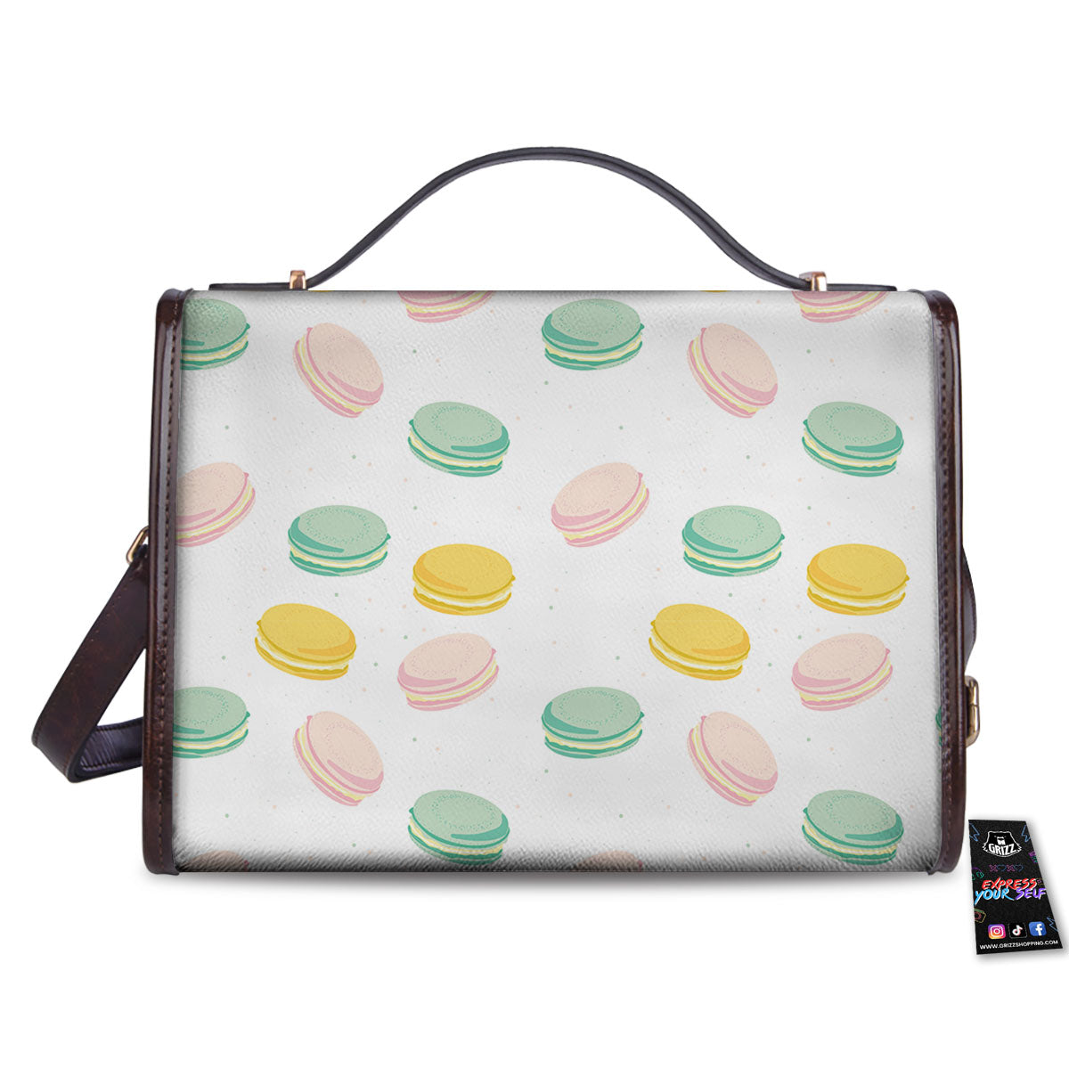 Macaron Pastel Print Pattern Women's Satchel Bag