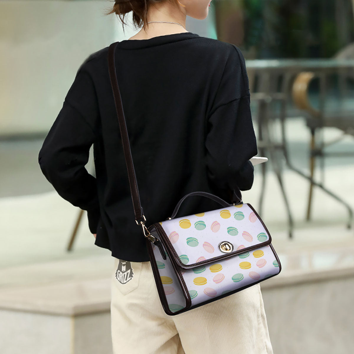 Macaron Pastel Print Pattern Women's Satchel Bag