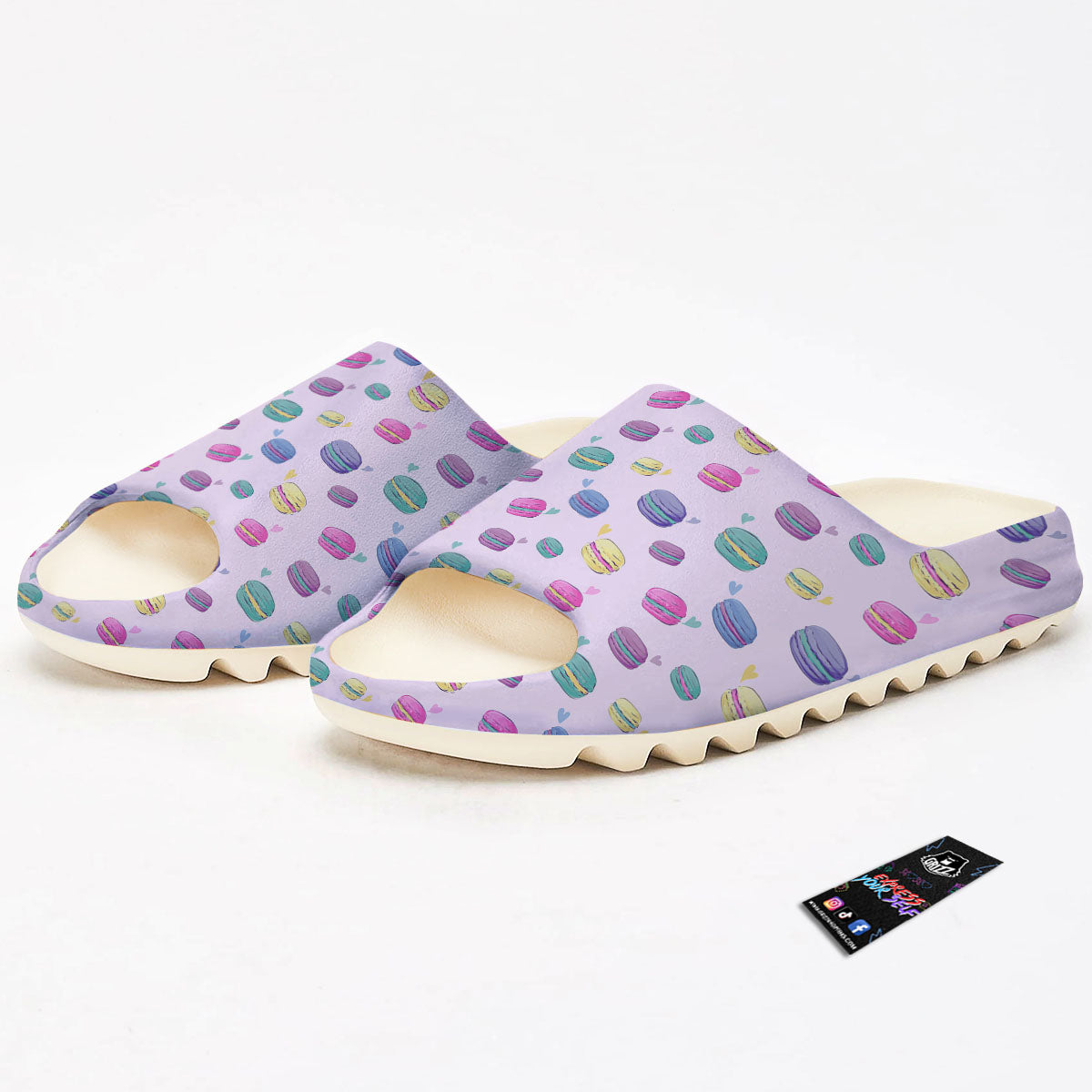Macaron Print Pattern Sandals-grizzshop