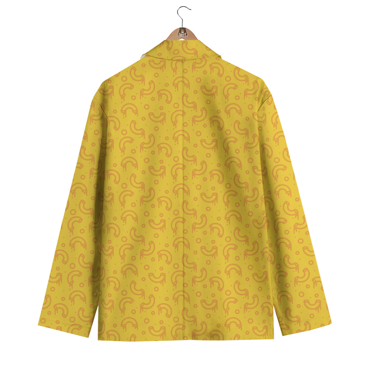 Macaroni Cheese Print Pattern Men's Blazer-grizzshop