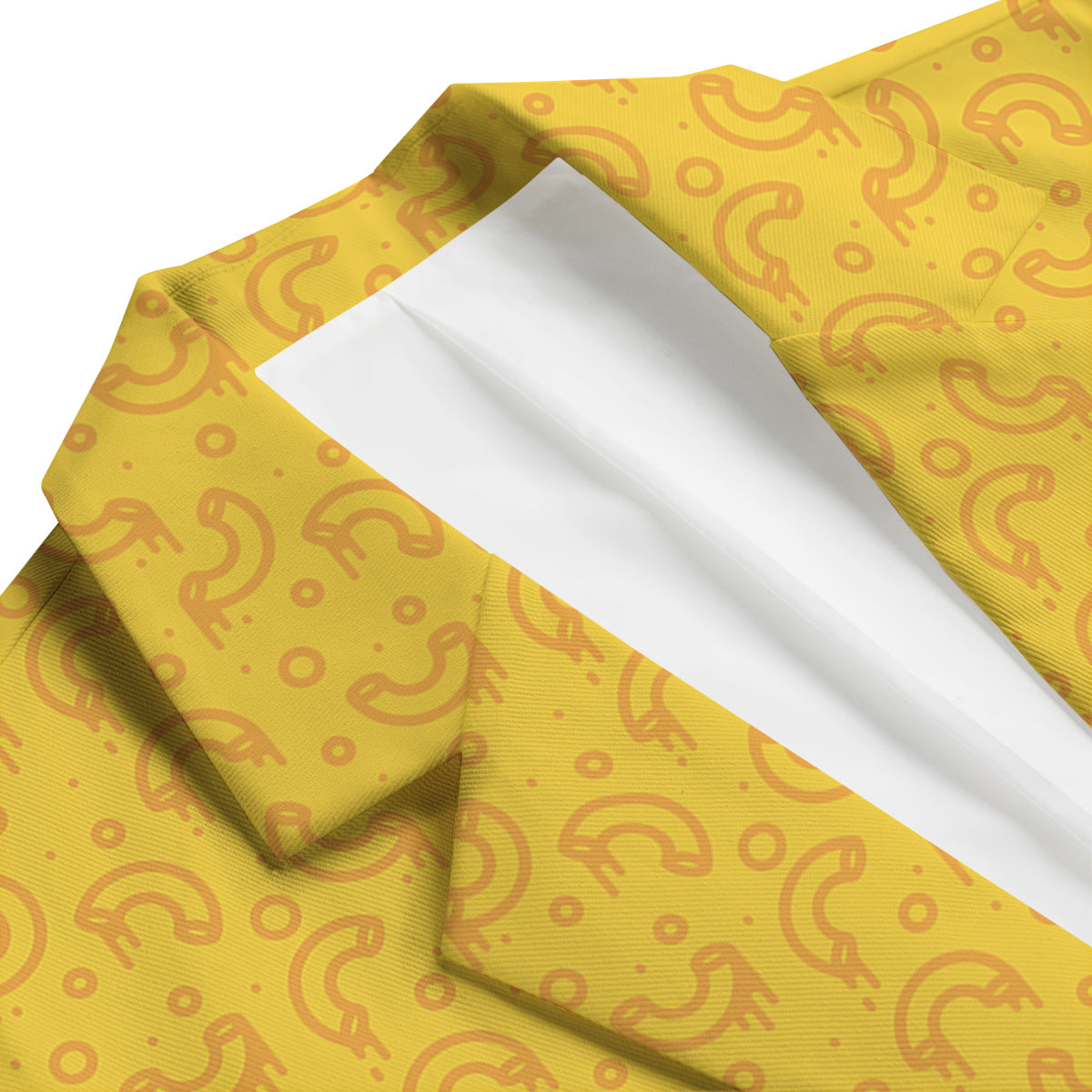 Macaroni Cheese Print Pattern Men's Blazer-grizzshop