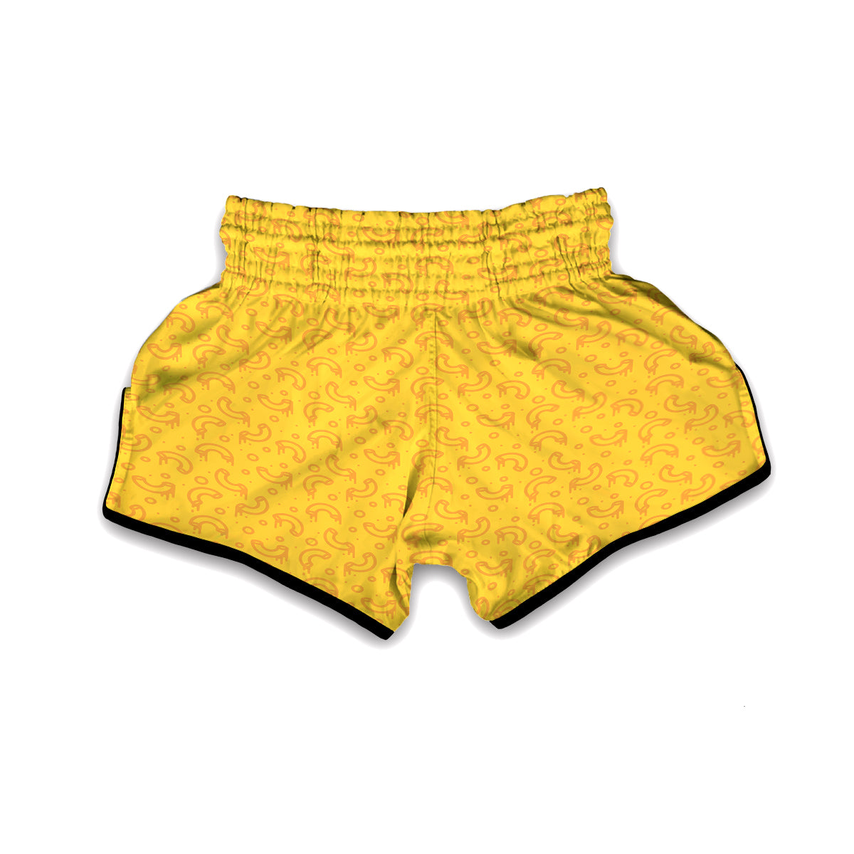 Macaroni Cheese Print Pattern Muay Thai Boxing Shorts-grizzshop