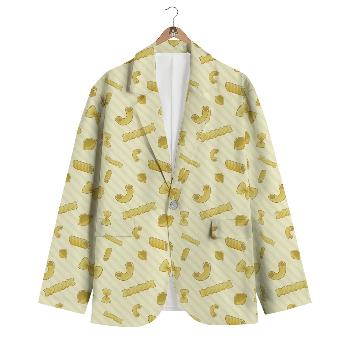 Macaroni Striped Print Pattern Men's Blazer-grizzshop