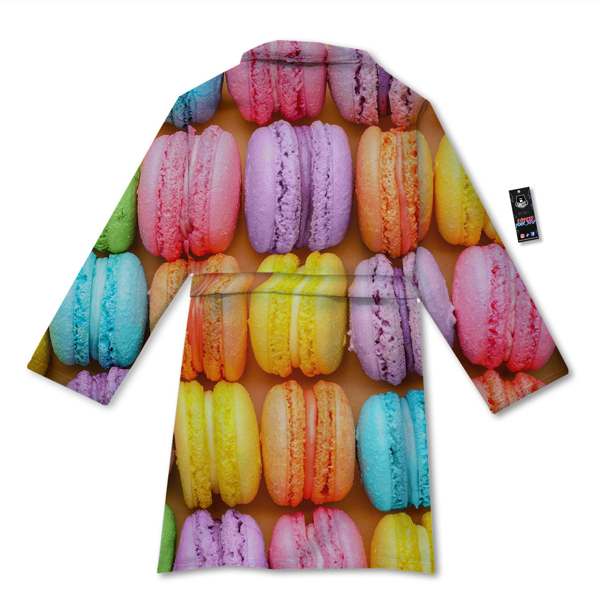 Macarons Colorful Print Bathrobe-grizzshop