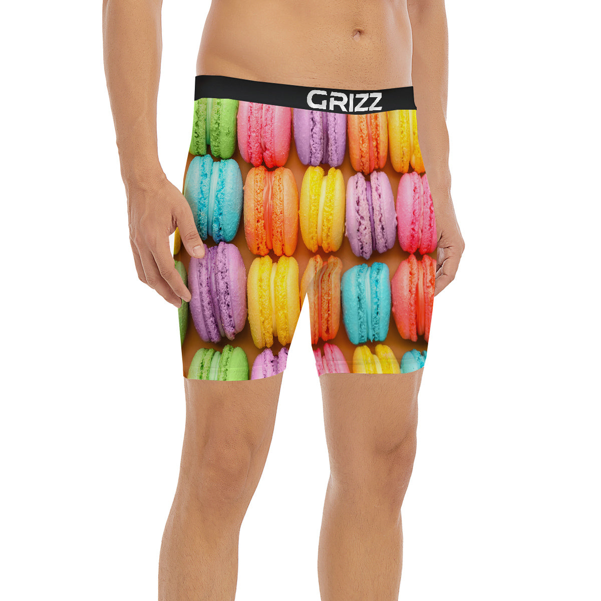 Macarons Colorful Print Boxer Briefs-grizzshop